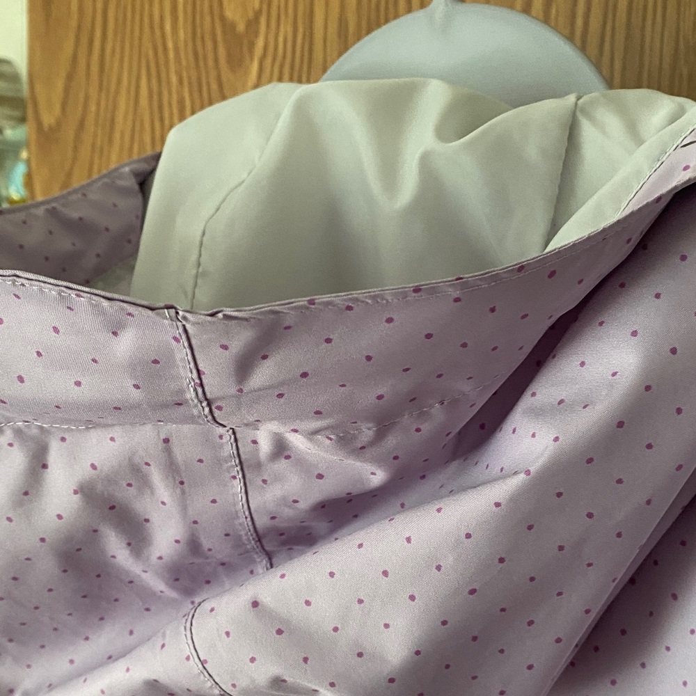 Columbia Omni Tech Women's Light Purple Hooded Rain Coat - Picture 9 of 10